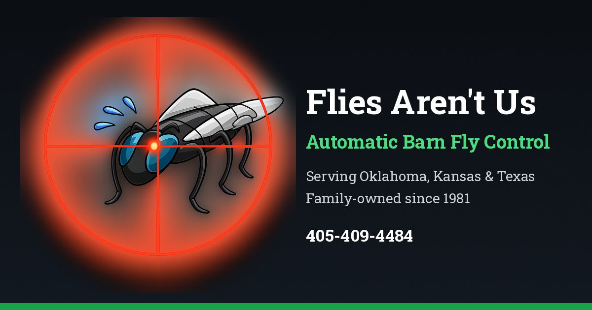 Automatic Barn Fly Control in OK, KS & TX | Flies Aren't Us